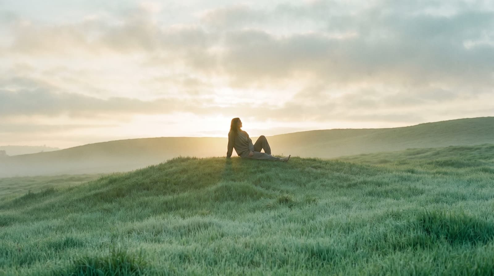 Morning light on a quiet hilltop